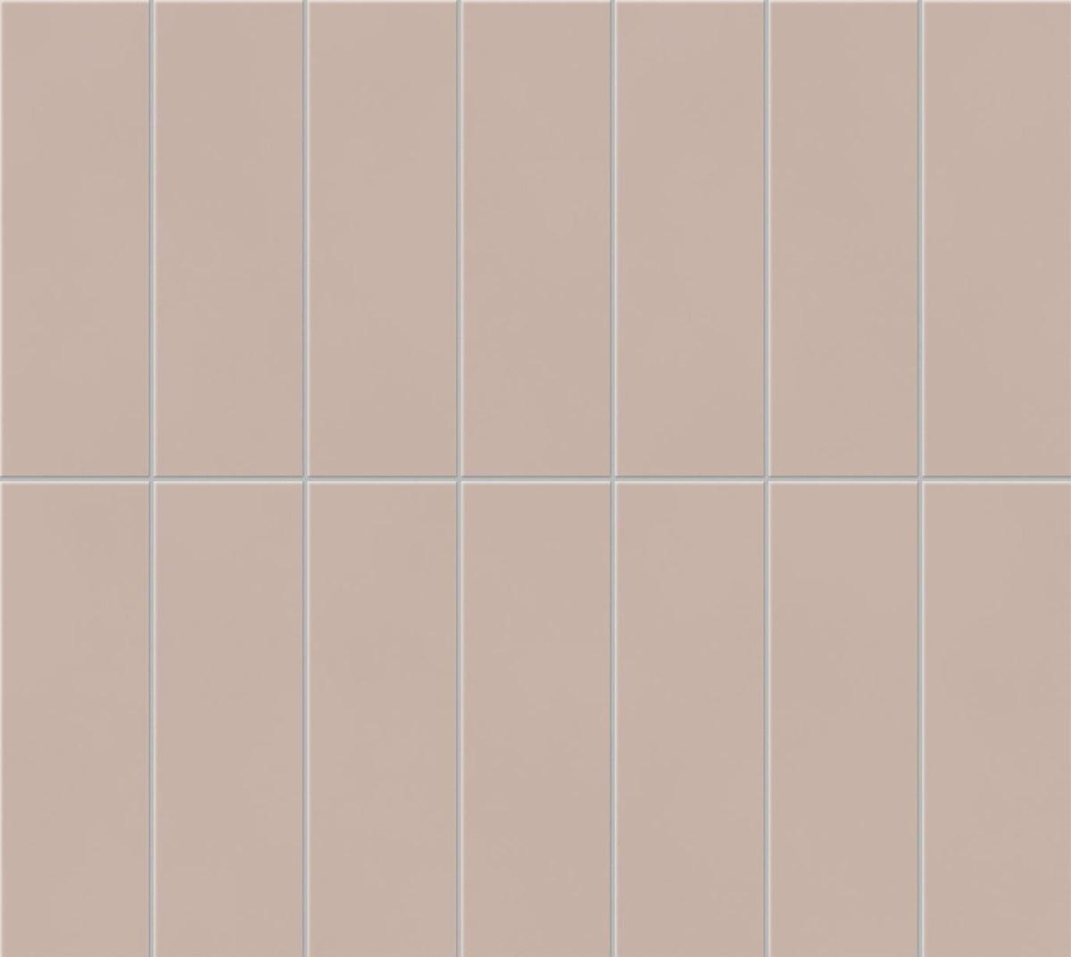 Mosaïque effet Béton Taupe Rosé Brick 37x33x0,85 cm Mat Cortivo - Mur intérieur
