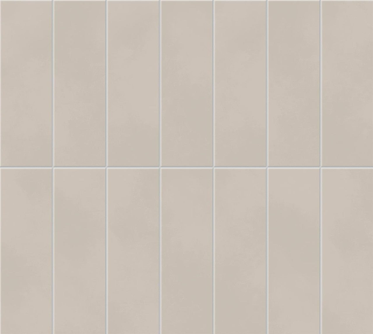 Mosaïque effet Béton Gris Galet Brick 37x33x0,85 cm Mat Cortivo - Mur intérieur