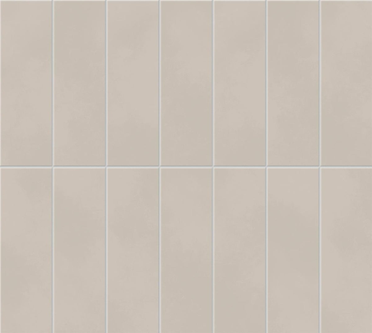 Mosaïque effet Béton Gris Galet Brick 37x33x0,85 cm Mat Cortivo - Mur intérieur