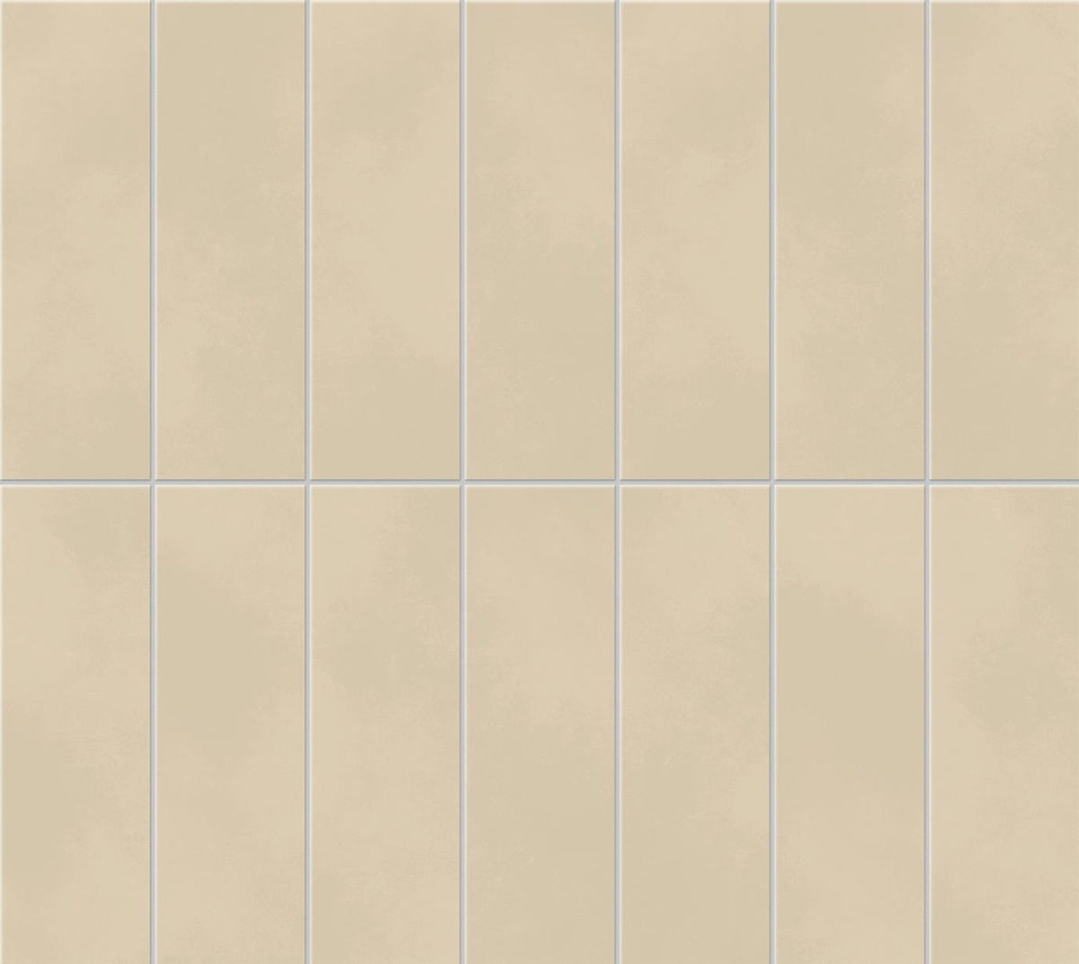 Mosaïque effet Béton Beige Crème Brick 37x33x0,85 cm Mat Cortivo - Mur intérieur