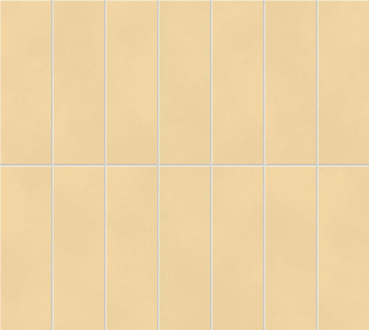 Mosaïque effet Béton Ocre Jaune Brick 37x33x0,85 cm Mat Cortivo - Mur intérieur