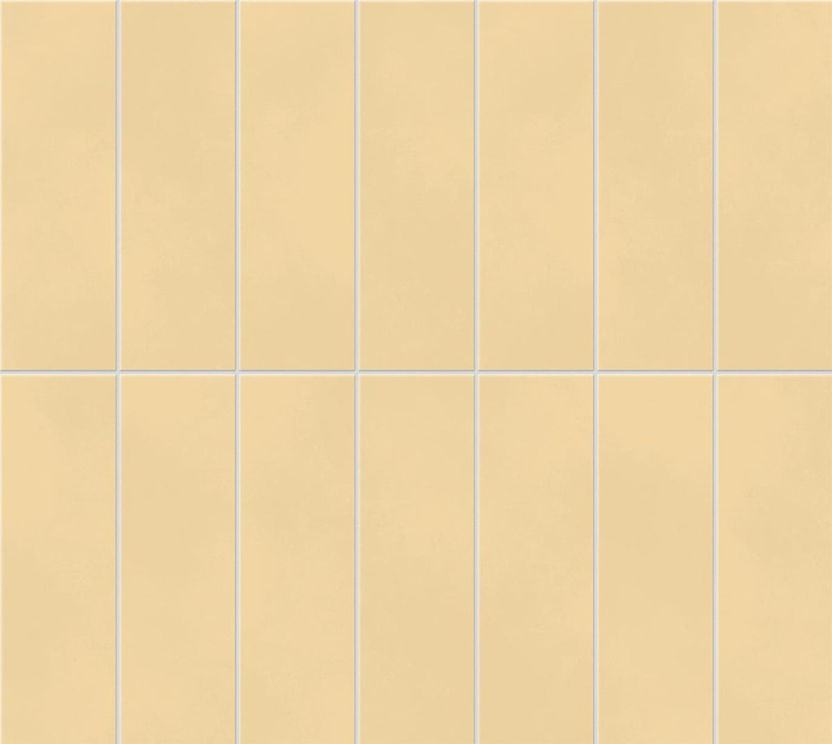 Mosaïque effet Béton Ocre Jaune Brick 37x33x0,85 cm Mat Cortivo - Mur intérieur
