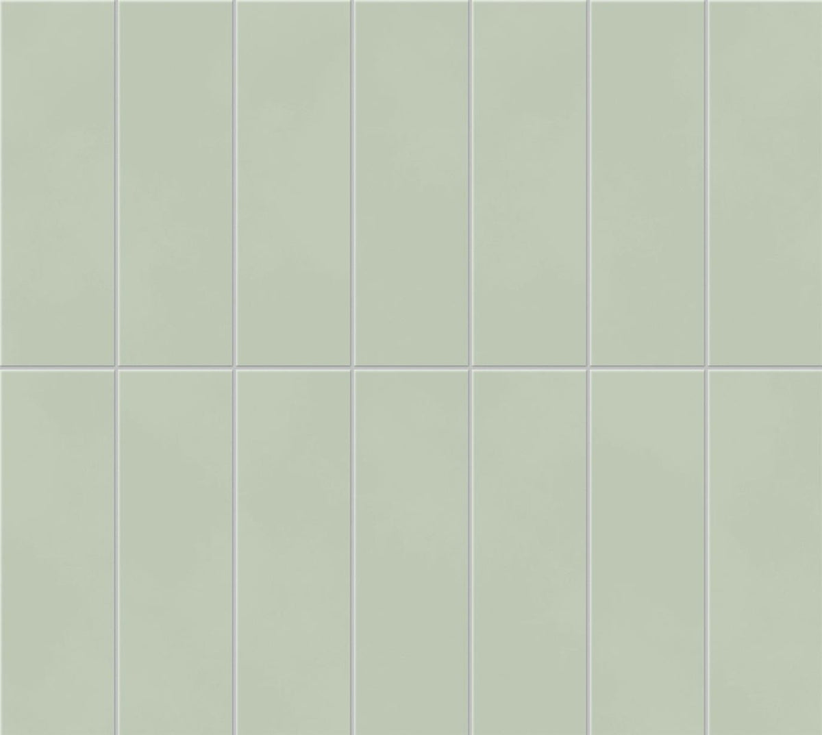 Mosaïque effet Béton Vert Tilleul Brick 37x33x0,85 cm Mat Cortivo - Mur intérieur