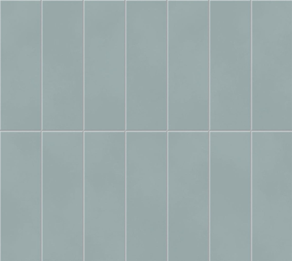 Mosaïque effet Béton Bleu Brume Brick 37x33x0,85 cm Mat Cortivo - Mur intérieur