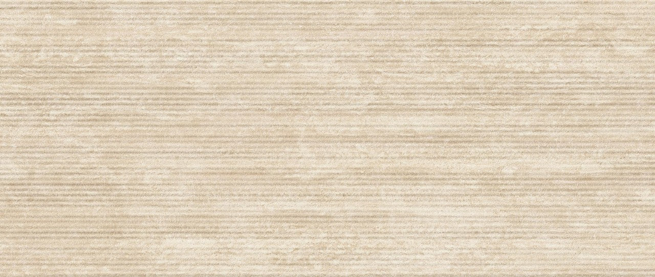 Carrelage effet Travertin 3D Beige Claw 120x50x0,85 cm Mat Venerio - Mur intérieur
