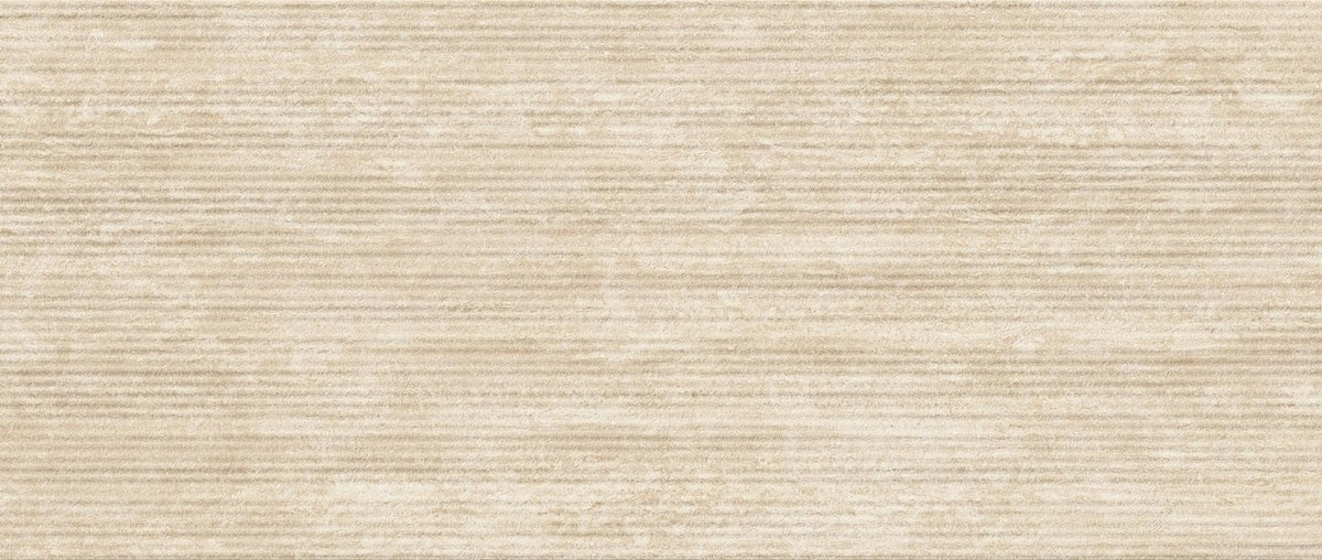 Carrelage effet Travertin 3D Beige Claw 120x50x0,85 cm Mat Venerio - Mur intérieur