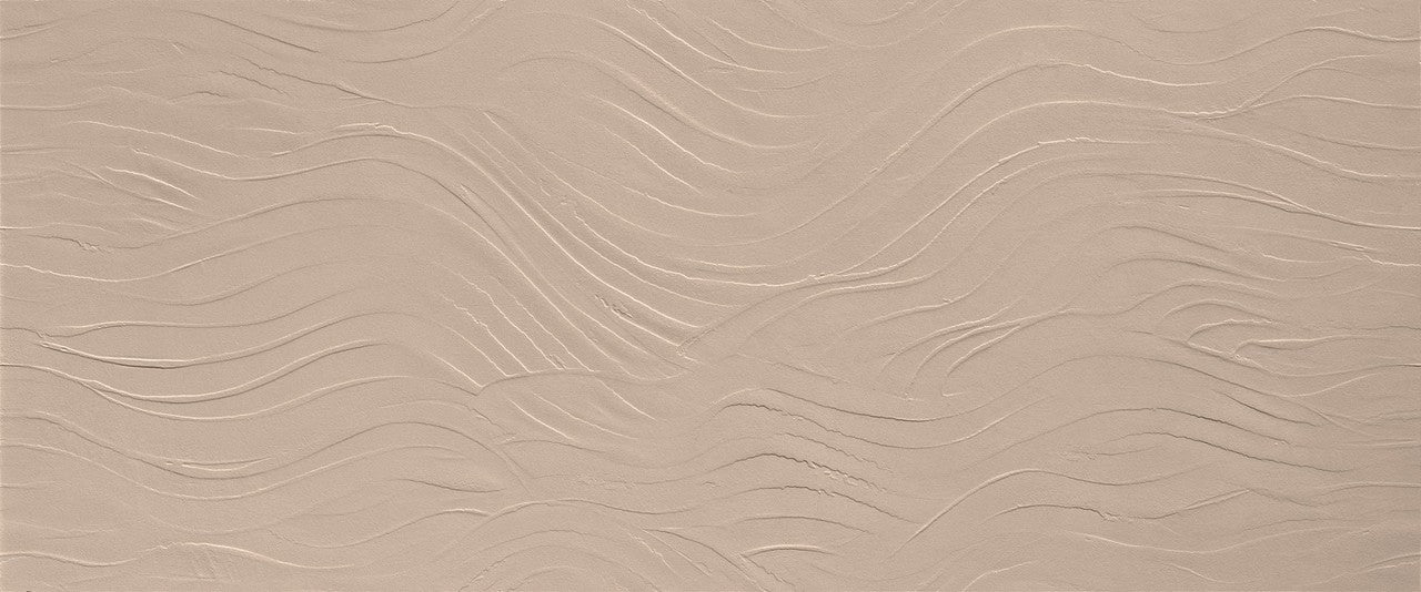 Carrelage effet Béton 3D Beige Rosé Ocean 120x50x0,85 cm Mat Talvoro - Mur intérieur