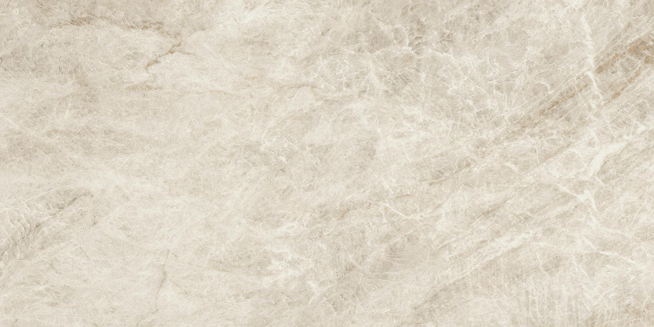 Carrelage effet Marbre Blanc Impérial 120x60x0,9 cm Brillant Sorvella - Sol et mur intérieur