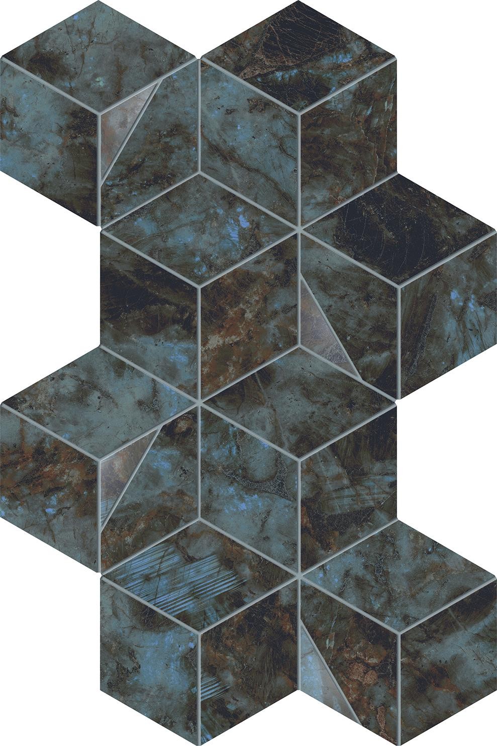 Mosaïque effet Marbre Tropicale Hexa 40,3x23,3x0,9 cm Brillant Sorvella - Mur intérieur