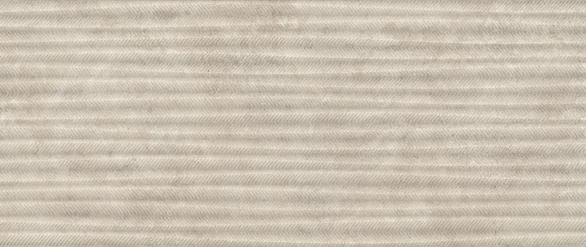 Carrelage effet Pierre 3D Calcaire Gris Brume Craft 120x50x1 cm Mat Rocalta - Mur intérieur
