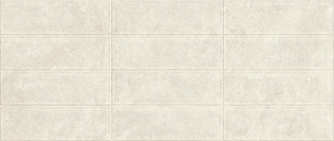 Carrelage effet Pierre 3D Calcaire Ivoire Brick 120x50x1 cm Mat Rocalta - Mur intérieur