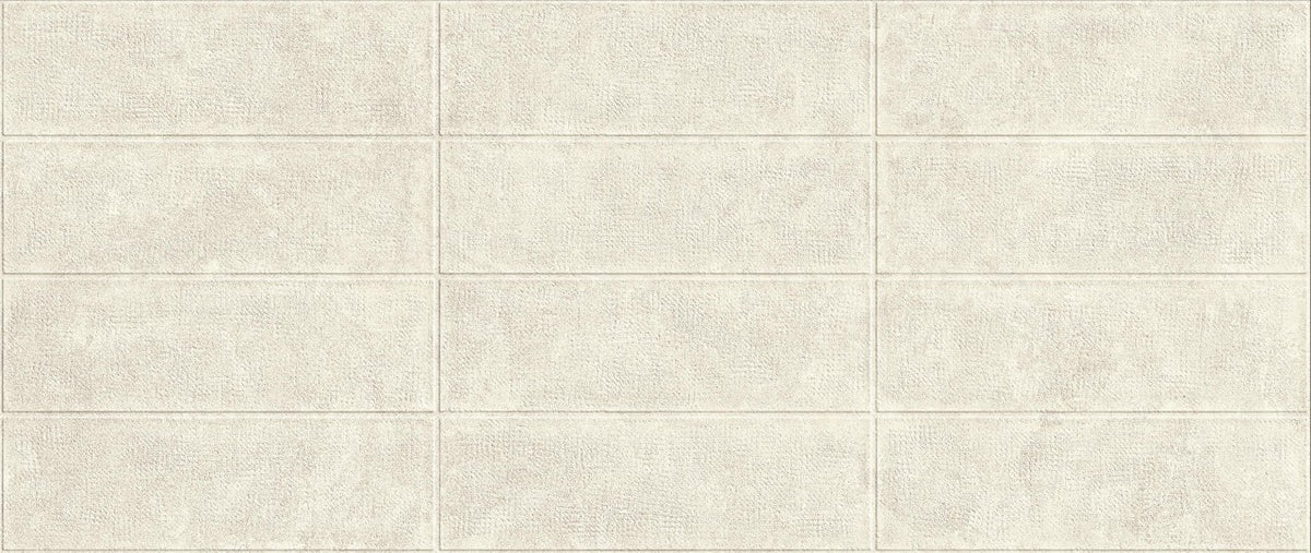 Carrelage effet Pierre 3D Calcaire Ivoire Brick 120x50x1 cm Mat Rocalta - Mur intérieur