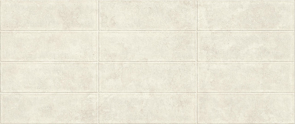 Carrelage effet Pierre 3D Calcaire Ivoire Brick 120x50x1 cm Mat Rocalta - Mur intérieur