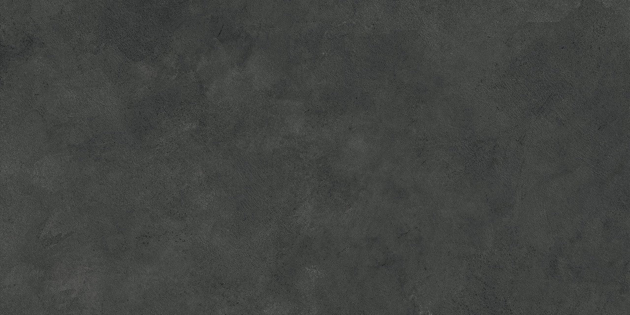 Carrelage effet Béton Gris Charbon 120x60x0,9 cm Mat Stavira - Sol et mur intérieur