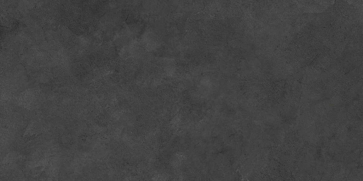 Carrelage effet Béton Gris Charbon 120x60x0,9 cm Mat Stavira - Sol et mur intérieur