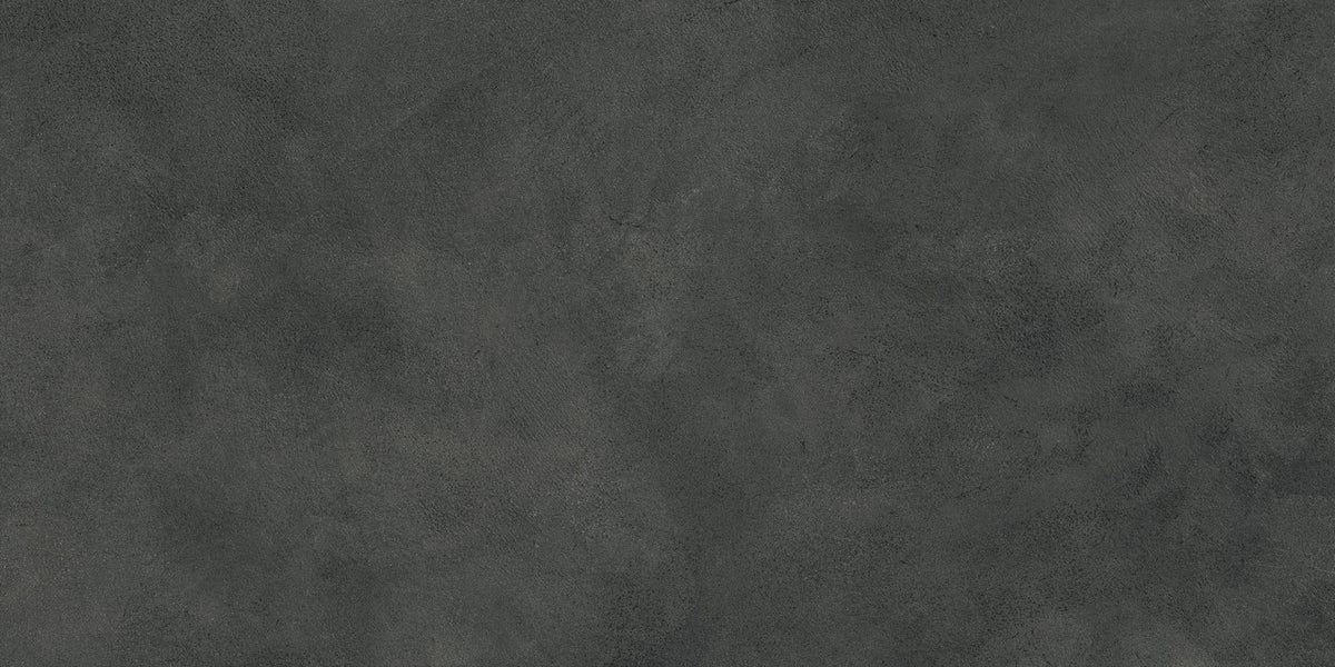 Carrelage effet Béton Gris Charbon 120x60x0,9 cm Mat Stavira - Sol et mur intérieur