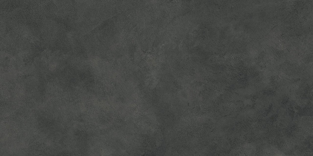 Carrelage effet Béton Gris Charbon 120x60x0,9 cm Mat Stavira - Sol et mur intérieur