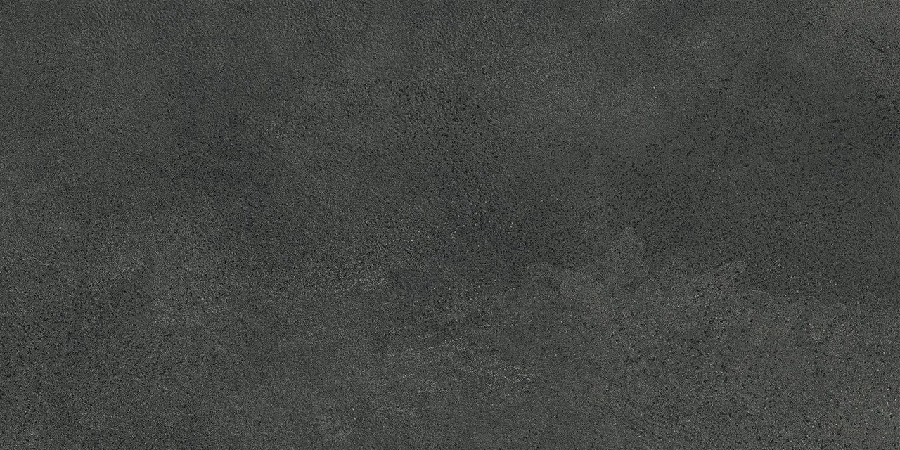 Carrelage effet Béton Gris Charbon 60x30x0,9 cm Mat Stavira - Sol et mur intérieur