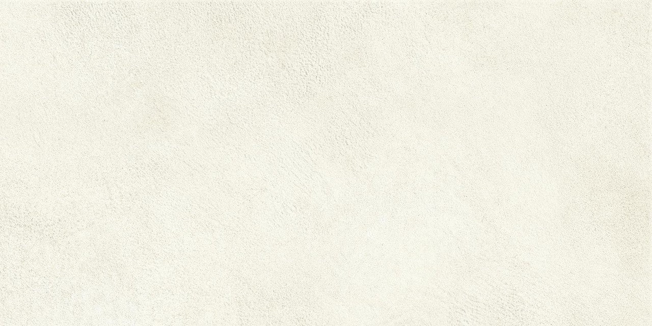 Carrelage effet Béton Blanc Sable 60x30x0,9 cm Mat Stavira - Sol et mur intérieur