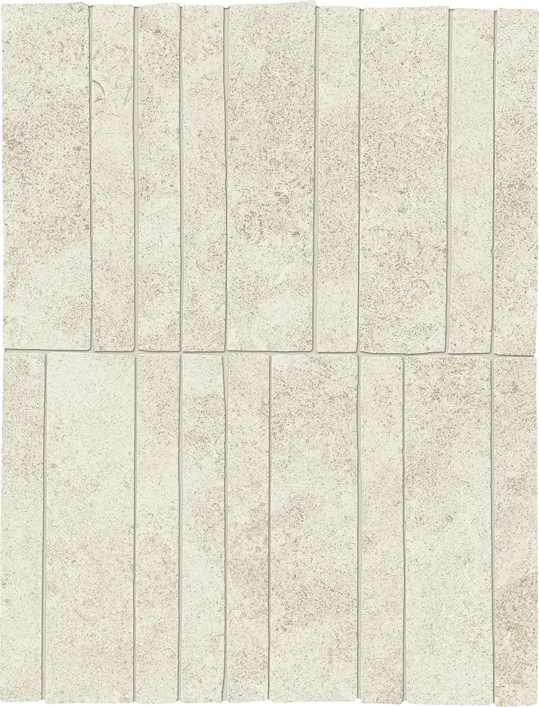 Mosaïque effet Pierre Calcaire Ivoire Stick 30x19,5x0,9 cm Mat Rocalta - Sol et mur intérieur