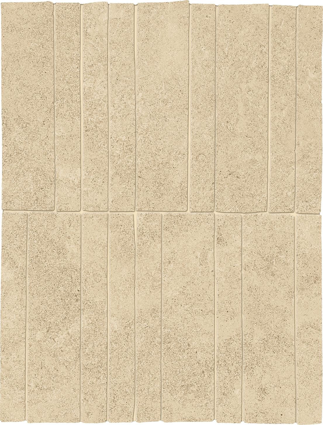Mosaïque effet Pierre Calcaire Beige Sable Stick 30x19,5x0,9 cm Mat Rocalta - Sol et mur intérieur