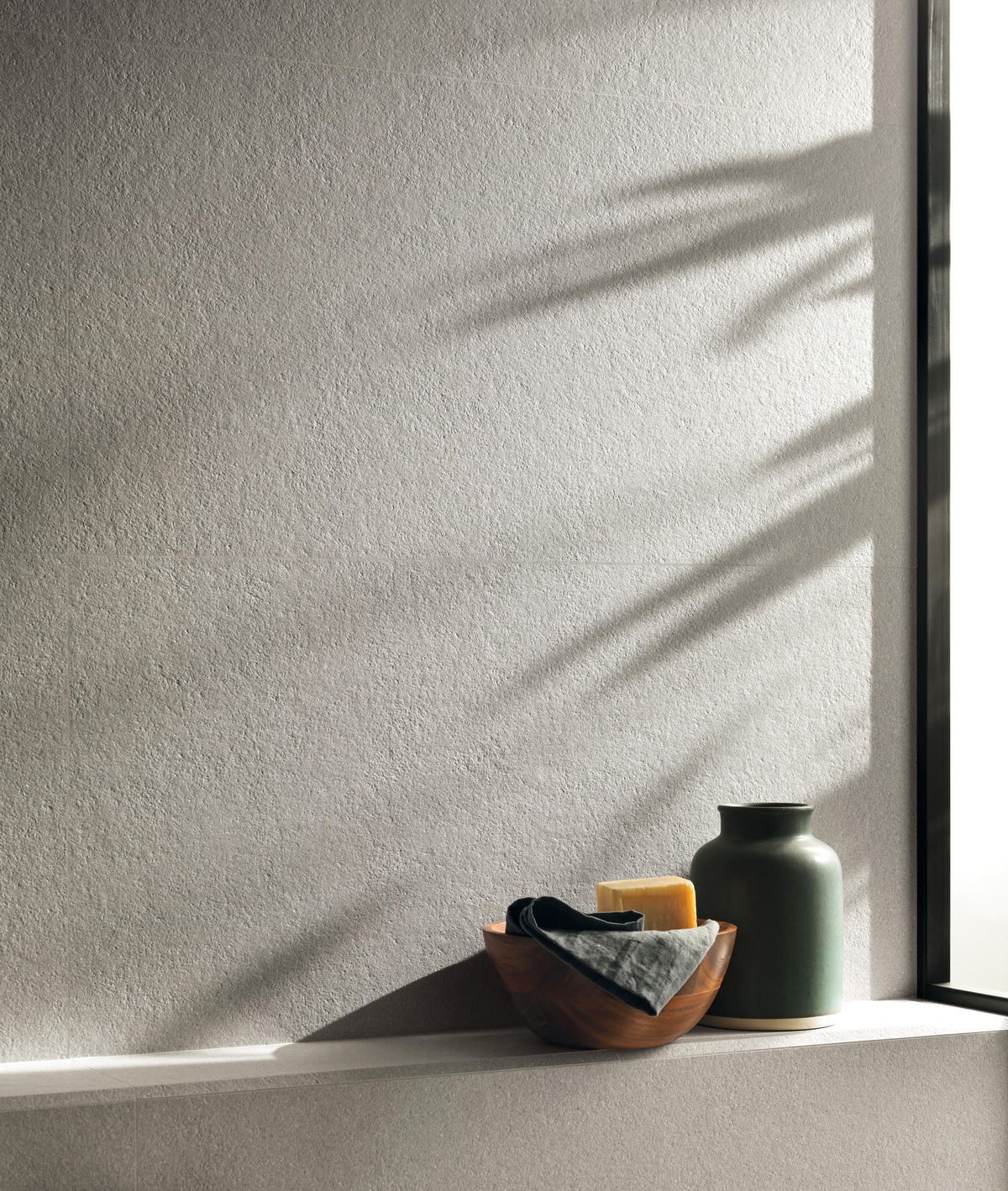 Carrelage effet Pierre 3D Gris Perle Granula 80x40x0,85 cm Mat Volenza - Mur intérieur