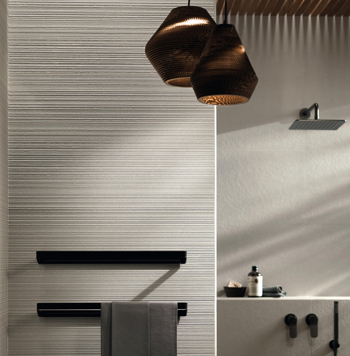 Carrelage effet Pierre 3D Gris Perle Granula 80x40x0,85 cm Mat Volenza - Mur intérieur