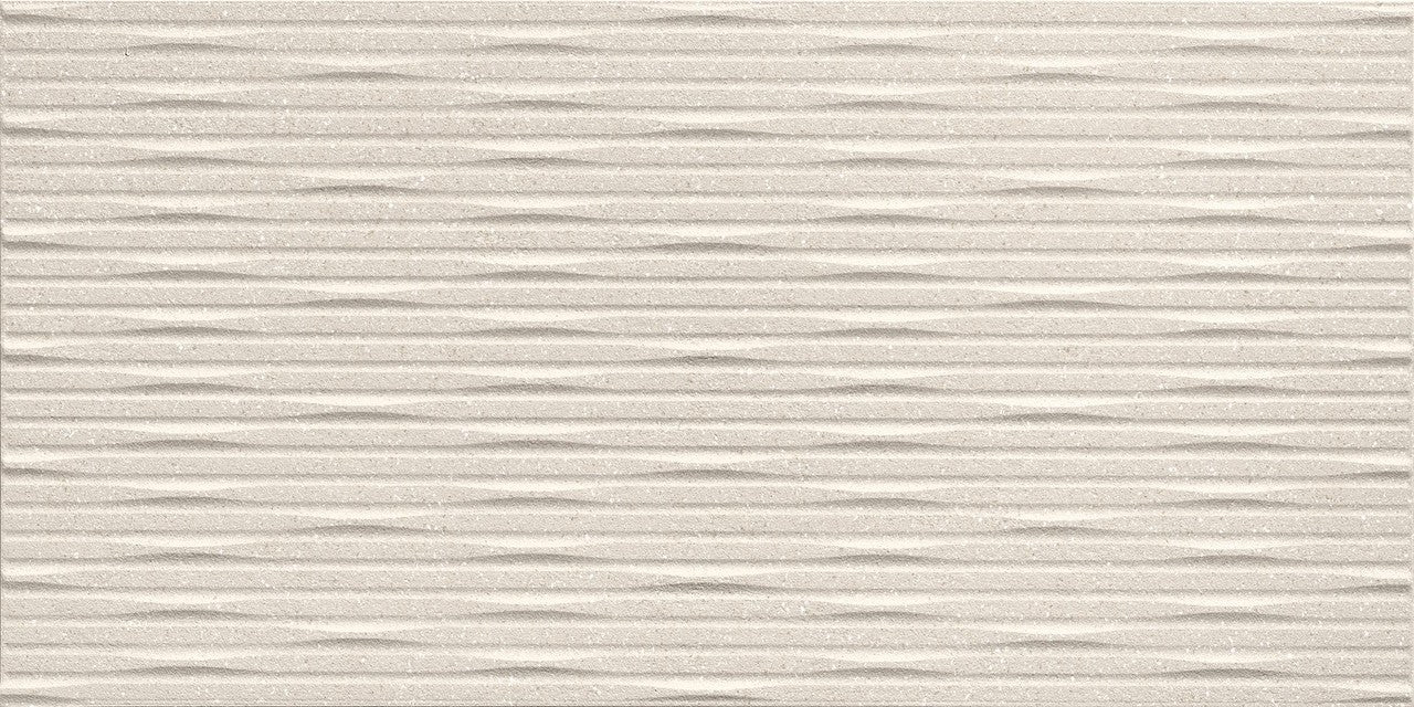 Carrelage effet Pierre 3D Beige Ivoire Intaglio 80x40x1 cm Mat Volenza - Mur intérieur