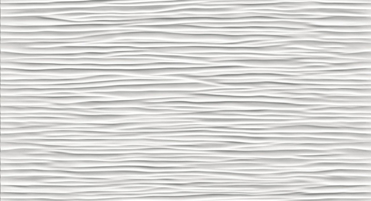 Carrelage 3D Blanc Wind 56x30,5x0,95 cm Mat Cavaro - Mur intérieur