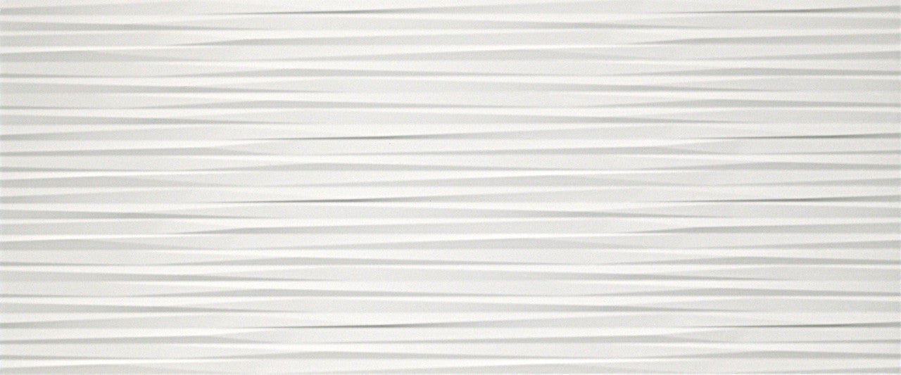 Carrelage 3D Blanc Fine Art 120x50x1,1 cm Mat Cavaro - Mur intérieur