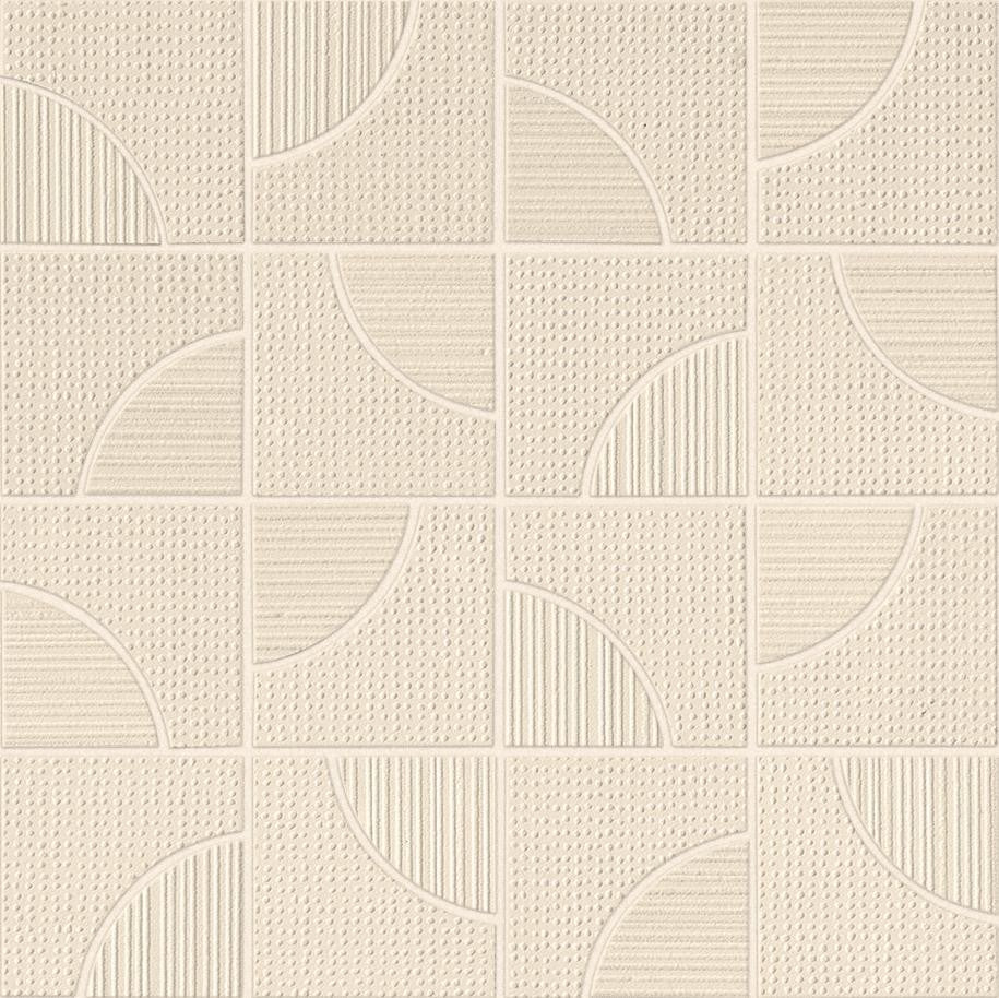 Mosaïque 3D Beige Curve 32x32x0,85 cm Mat Oresta - Mur intérieur