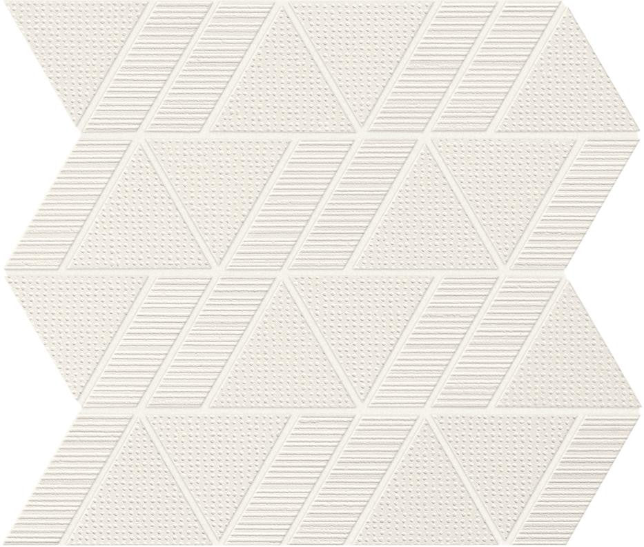 Mosaïque 3D Blanc Mix 31,5x30,5x0,85 cm Mat Oresta - Mur intérieur