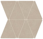 Mosaïque effet Béton Grège Triangle 36,7x33,8x0,9 cm Mat Benzaro - Mur intérieur