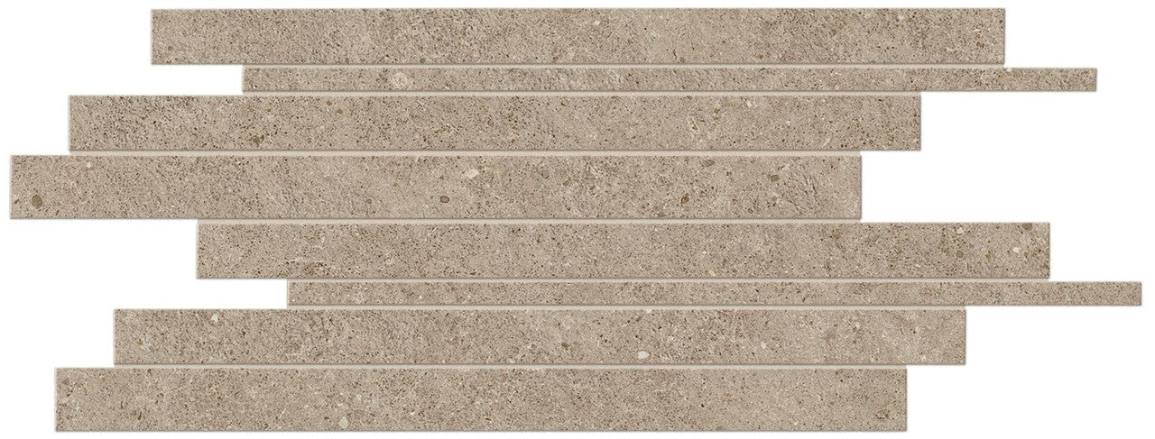 Parement carrelage effet Pierre Calcaire Grège 60x30x0,9 cm Domella