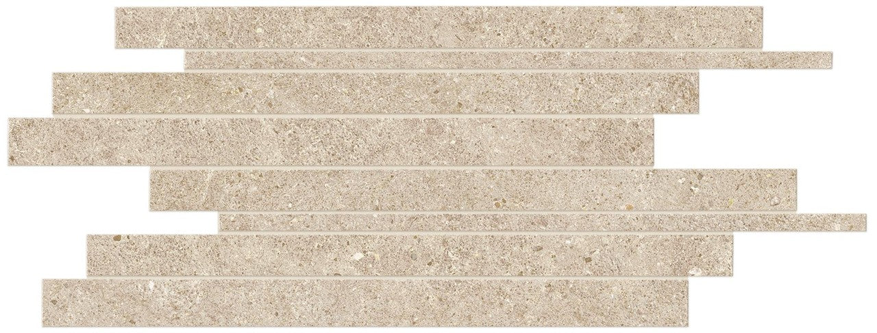 Parement carrelage effet Pierre Calcaire Beige Sable 60x30x0,9 cm Domella