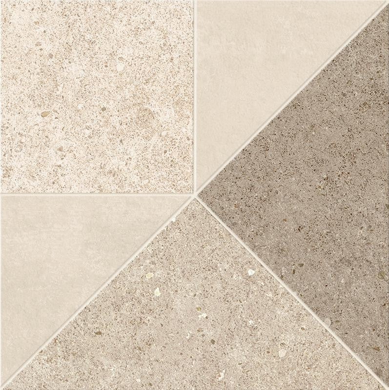 Carrelage effet Pierre Mix Beige Fusion 30x30x0,9 cm Mat Domella - Sol et mur intérieur