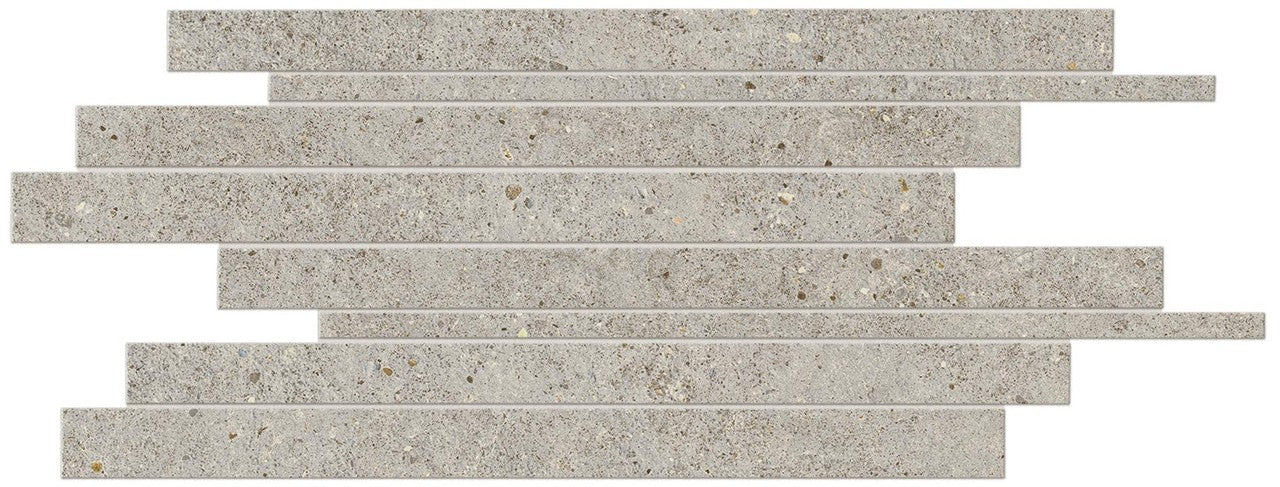 Parement carrelage effet Pierre Calcaire Gris Galet 60x30x0,9 cm Domella