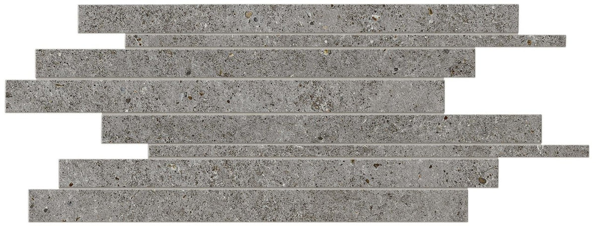 Parement carrelage effet Pierre Calcaire Gris Fumé 60x30x0,9 cm Domella