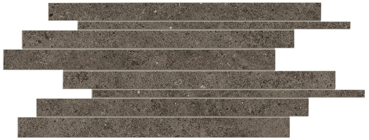 Parement carrelage effet Pierre Calcaire Gris Terre 60x30x0,9 cm Domella