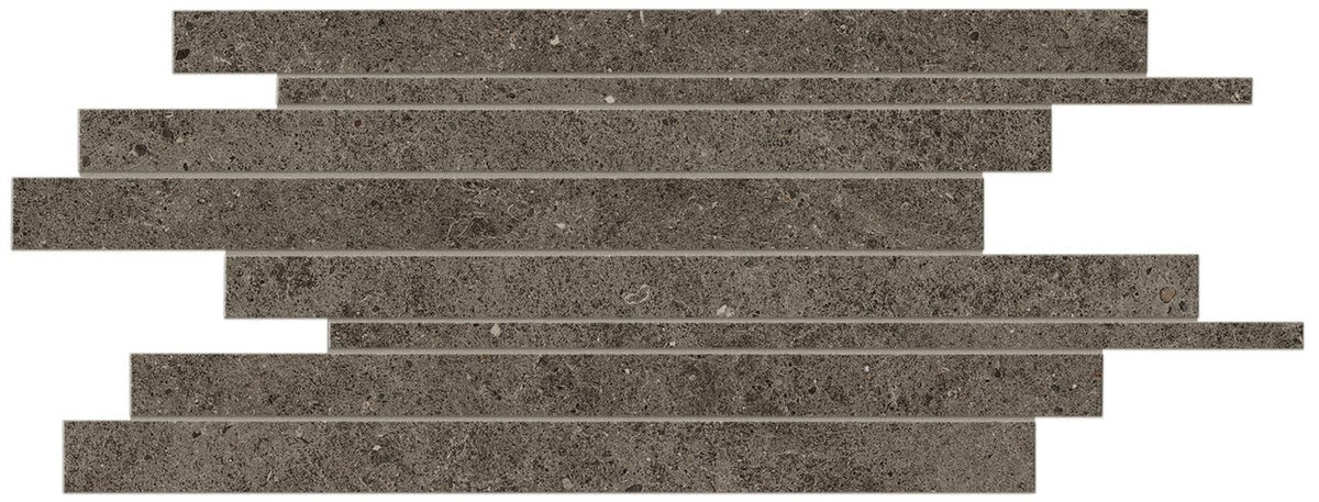 Parement carrelage effet Pierre Calcaire Gris Terre 60x30x0,9 cm Domella