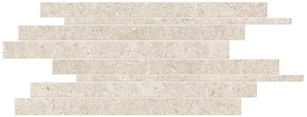 Parement carrelage effet Pierre Calcaire Blanc Craie 60x30x0,9 cm Domella
