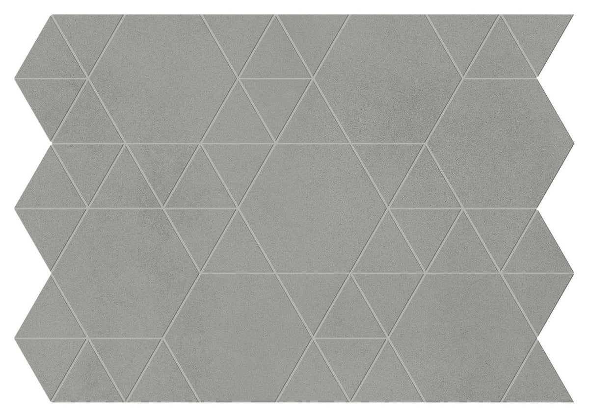 Mosaïque effet Béton Gris Cendré Hexatri 50,5x37,4x0,9 cm Mat Montera - Mur intérieur