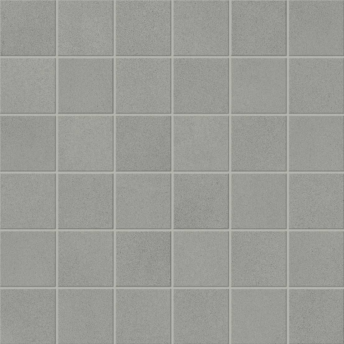 Mosaïque effet Béton Gris Cendré 4,8x4,8 cm Quadra 30x30x0,9 cm Mat Montera - Sol et mur intérieur