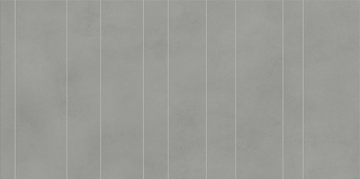 Carrelage effet Béton Gris Cendré Ridge 120x60x0,9 cm Velours Montera - Mur intérieur