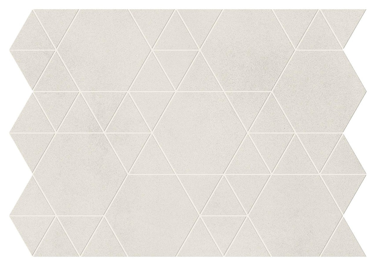 Mosaïque effet Béton Gris Lune Hexatri 50,5x37,4x0,9 cm Mat Montera - Mur intérieur