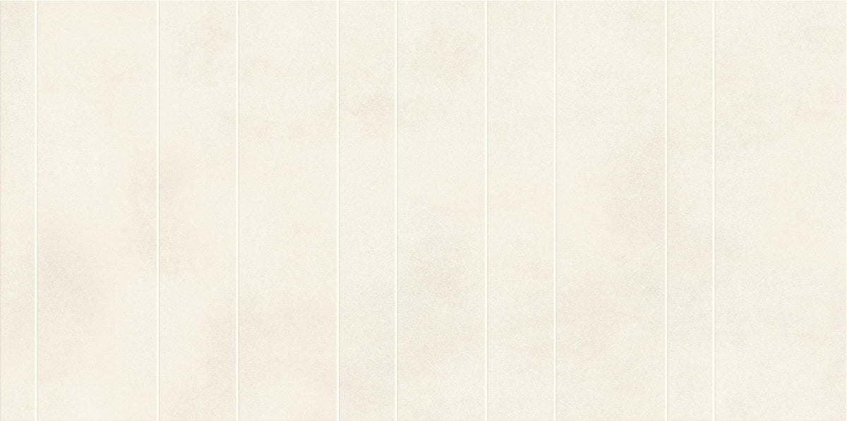 Carrelage effet Béton Blanc Lin Ridge 120x60x0,9 cm Mat Montera - Mur intérieur