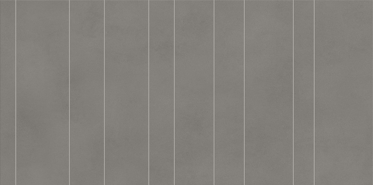Carrelage effet Béton Gris Ombre Ridge 120x60x0,9 cm Velours Montera - Mur intérieur