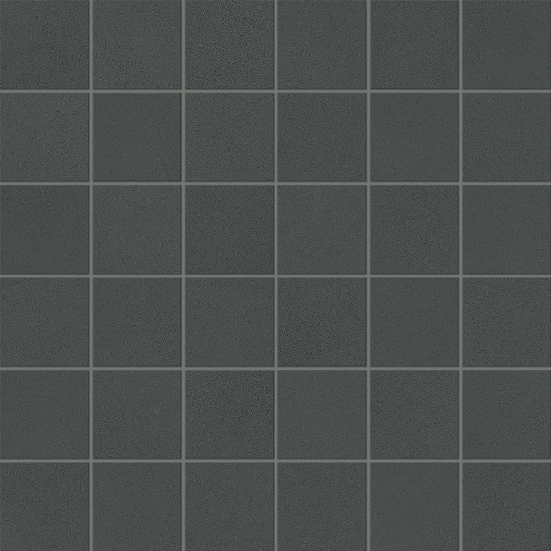 Mosaïque effet Béton Gris Nuit 4,8x4,8 cm Quadra 30x30x0,9 cm Mat Montera - Sol et mur intérieur