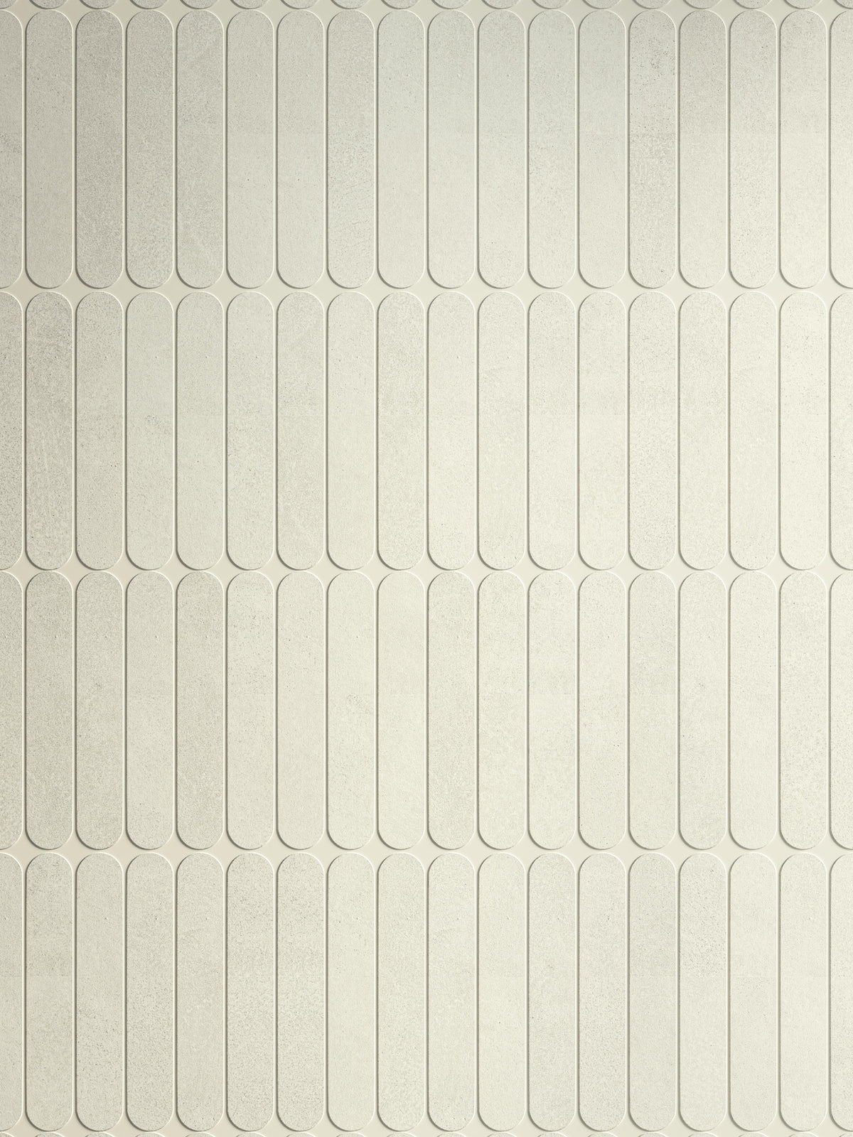 Mosaïque effet Béton Blanc Sable 18,8x3,2 cm Lungo 37,8x37x0,9 cm Mat Stavira - Mur intérieur