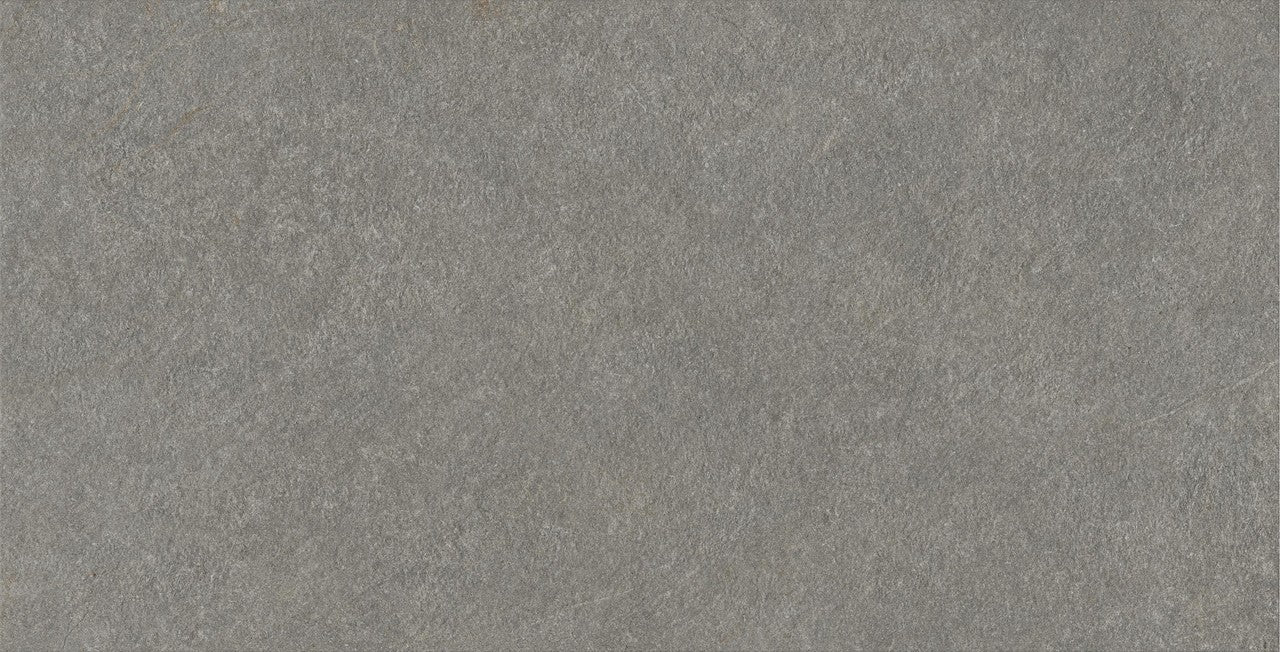 Carrelage effet Pierre Quartzite Gris Fumé 150x75x0,9 cm Mat Venturo - Sol et mur intérieur